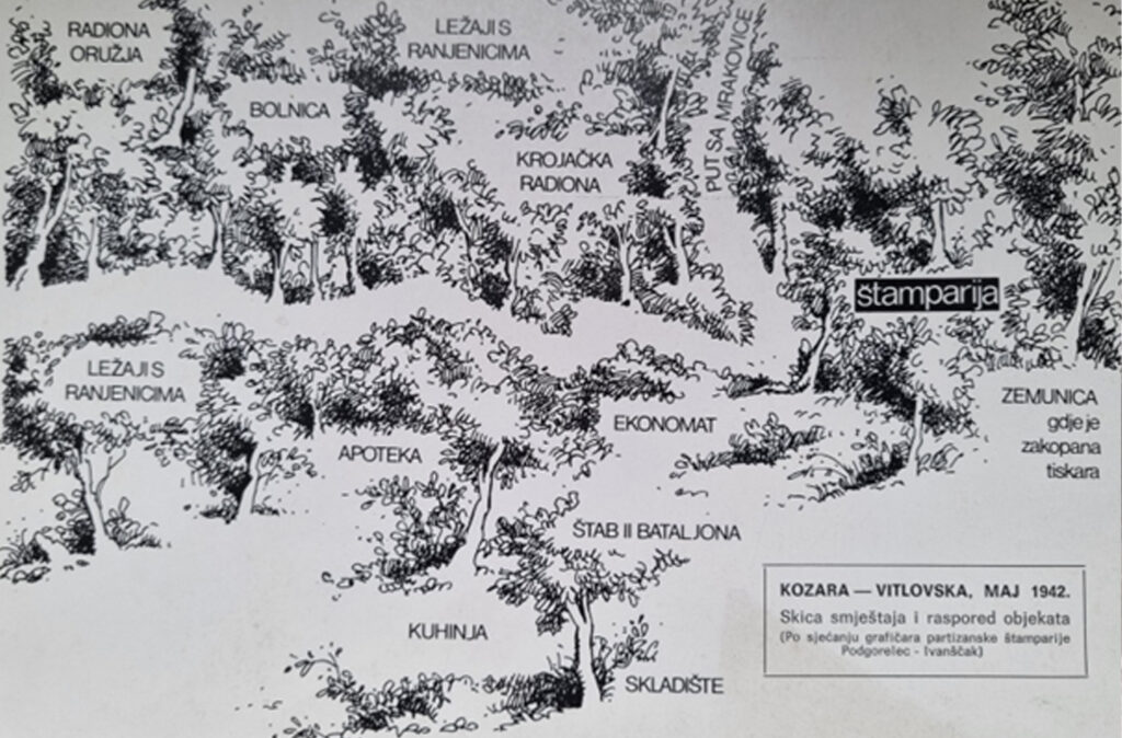 Скица болнице и помоћних објеката на Витловској,  мај 1942.